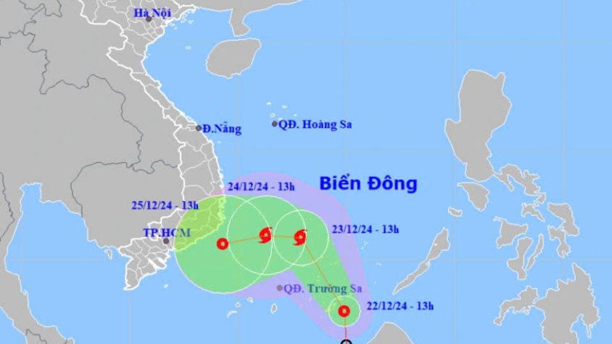 Storm Pabuk forms over Spratly Islands, heads toward southern coast of Vietnam